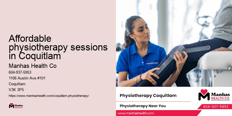 Affordable physiotherapy sessions in Coquitlam