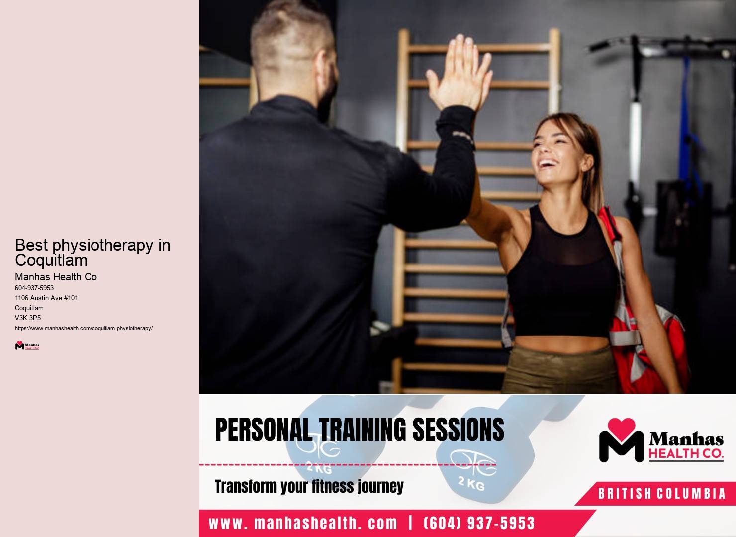 Work injury recovery therapy Best physiotherapy in Coquitlam