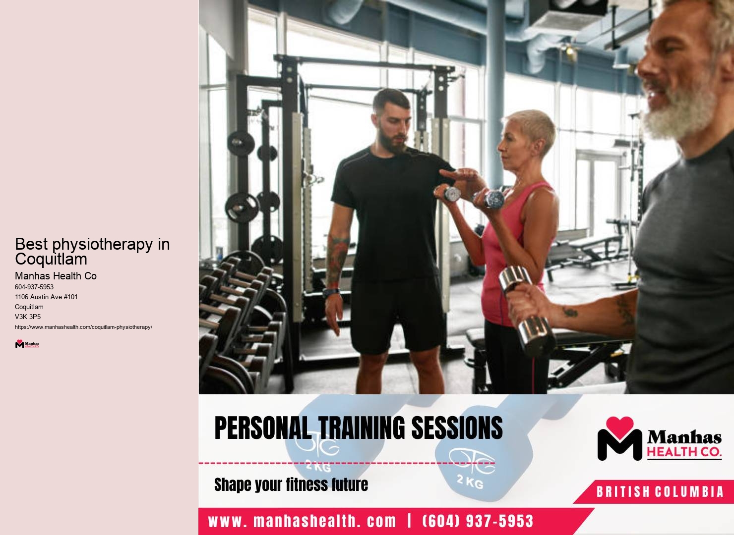 Private physiotherapy Best physiotherapy in Coquitlam
