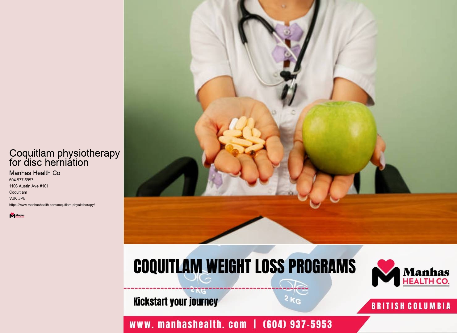 Post-injury physiotherapy Coquitlam physiotherapy for disc herniation