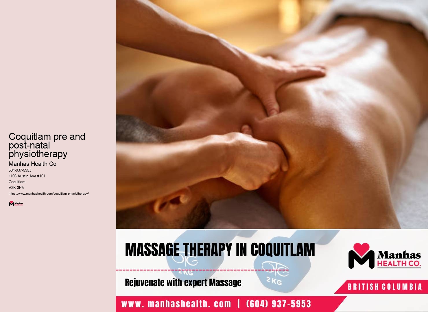 Neck pain physiotherapy Coquitlam pre and post-natal physiotherapy