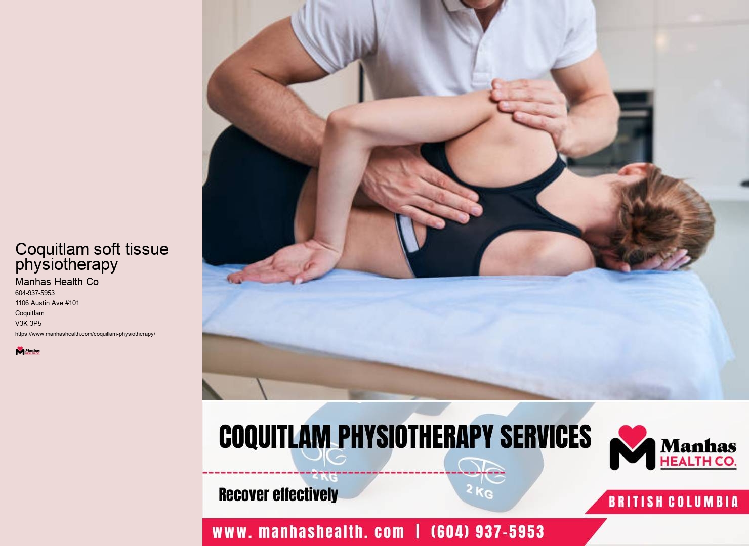 Physiotherapist Coquitlam soft tissue physiotherapy BC