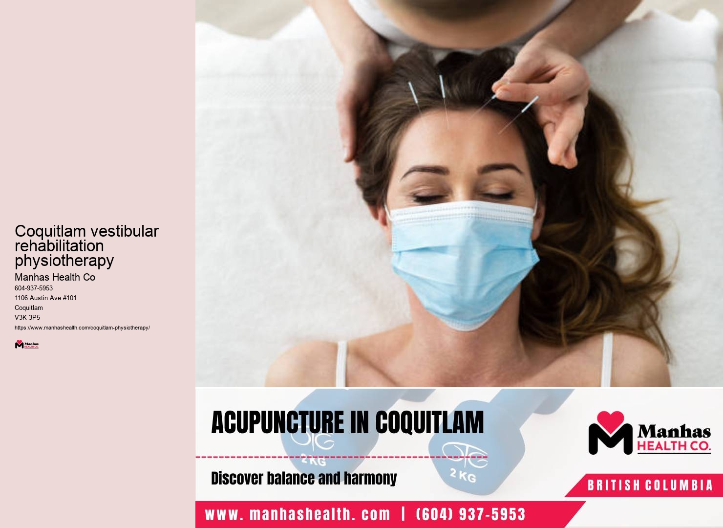 Work injury recovery exercises Coquitlam vestibular rehabilitation physiotherapy