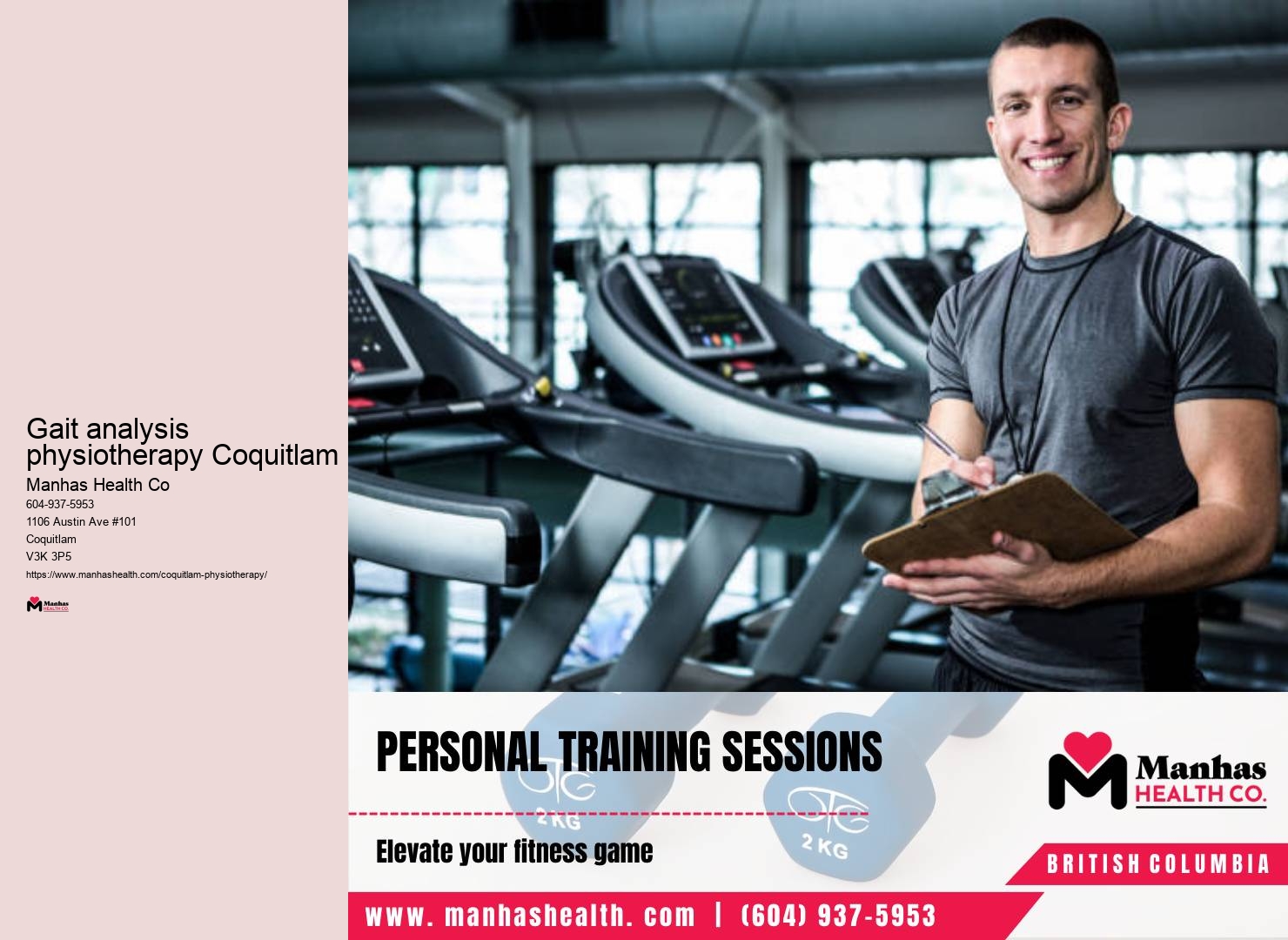 Aquatic physiotherapy sessions Gait analysis physiotherapy Coquitlam