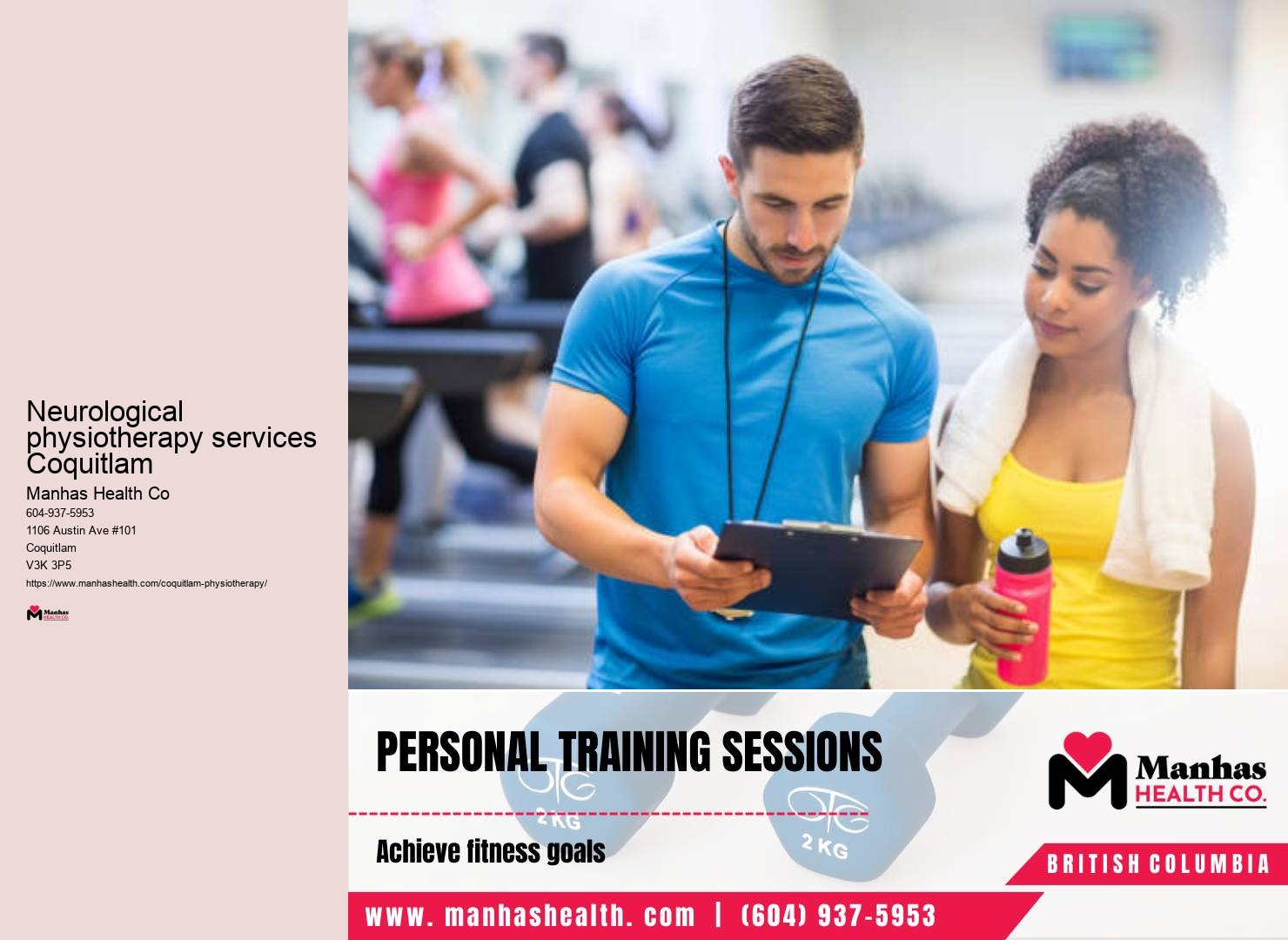 Physiotherapy exercise programs Neurological physiotherapy services Coquitlam