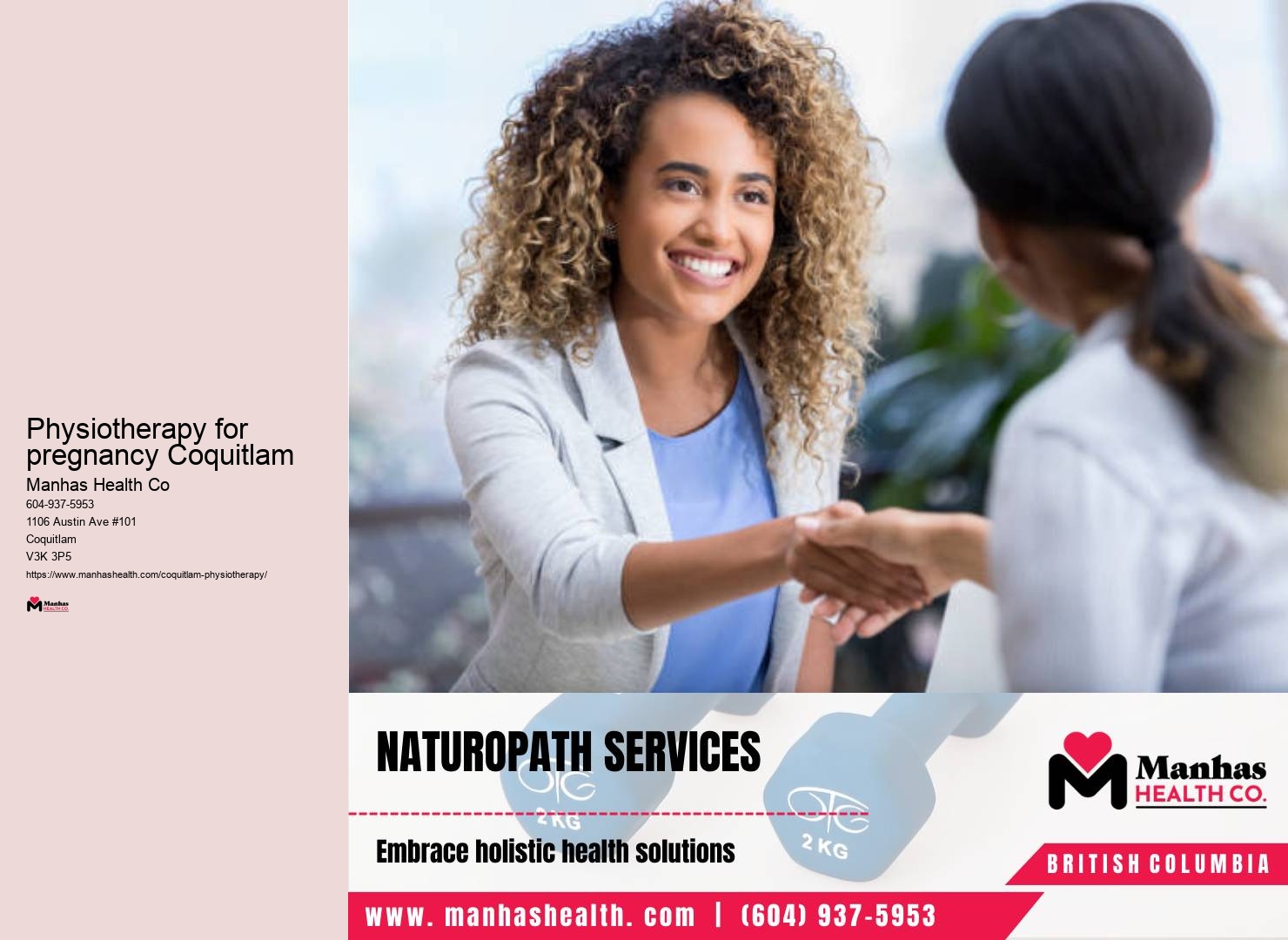 Physiotherapy clinic appointments Physiotherapy for pregnancy Coquitlam