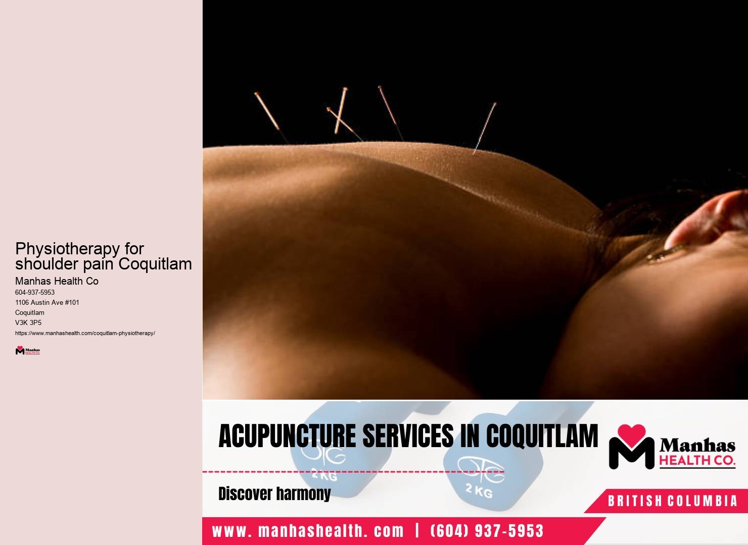 Physiotherapy for shoulder pain Coquitlam Physical Therapy