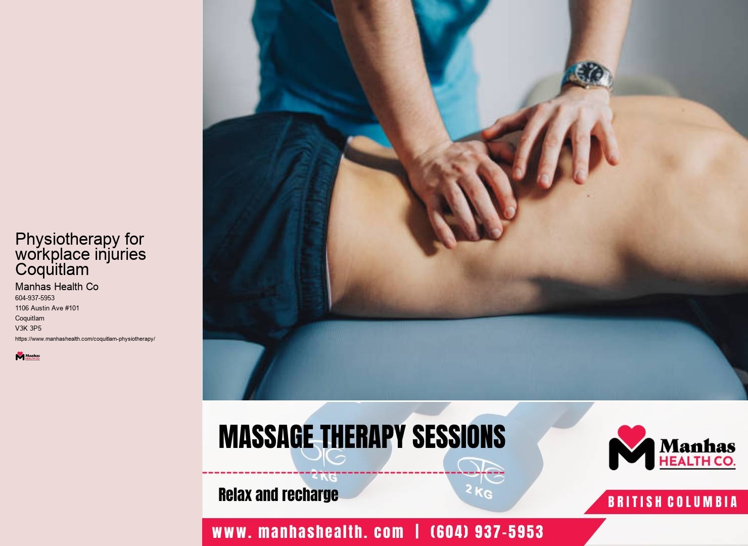 Physiotherapy for workplace injuries Coquitlam physiotherapy for knee pain