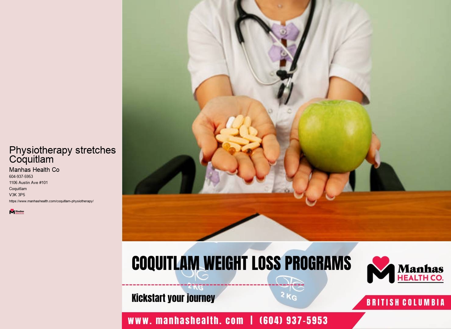 Physiotherapy stretches Coquitlam vestibular rehabilitation physiotherapy