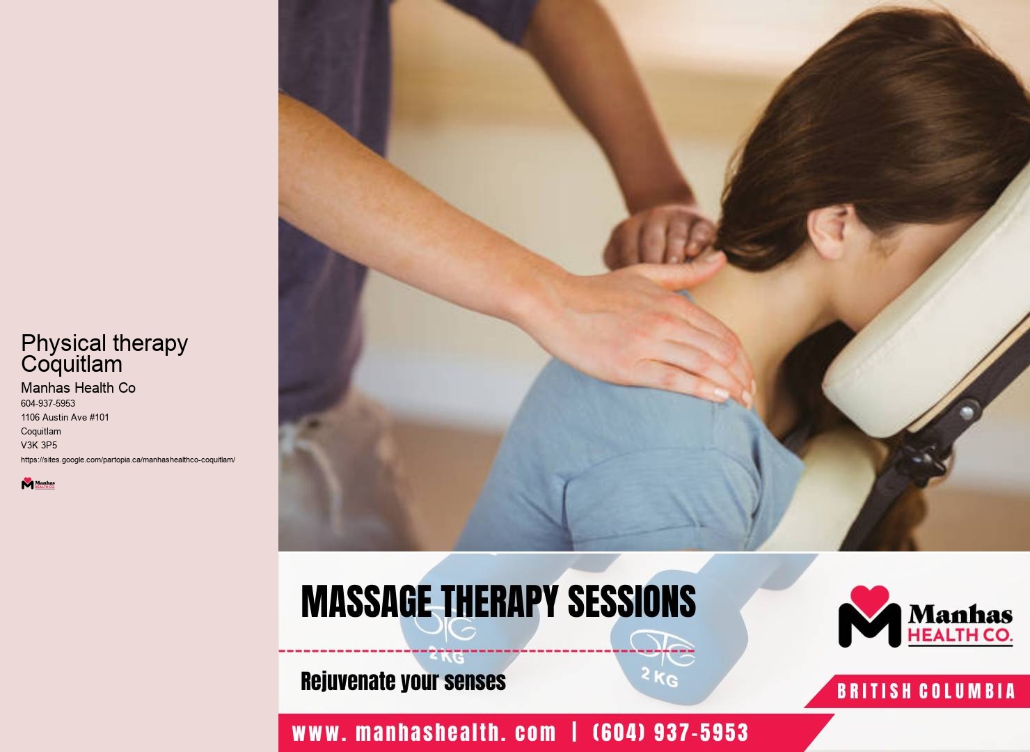 Back pain relief physiotherapy Physical therapy Coquitlam