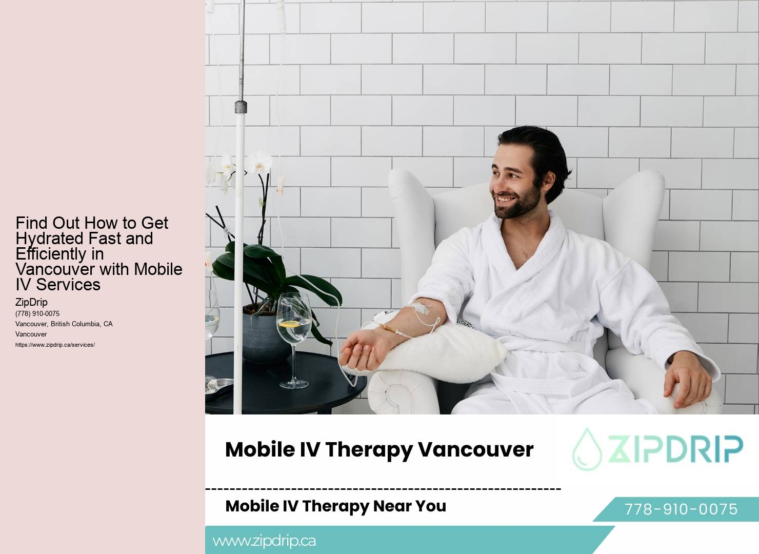 Find Out How to Get Hydrated Fast and Efficiently in Vancouver with Mobile IV Services