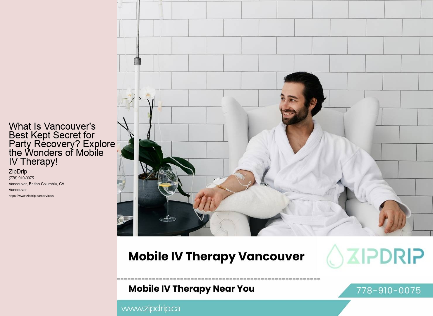 What Is Vancouver's Best Kept Secret for Party Recovery? Explore the Wonders of Mobile IV Therapy!