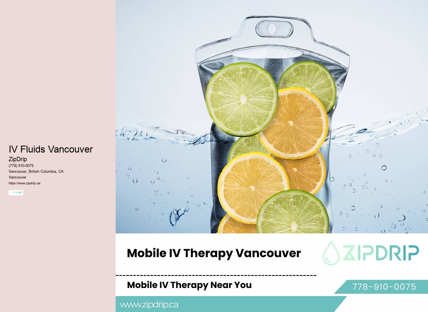 IV Drip Hydration Vancouver