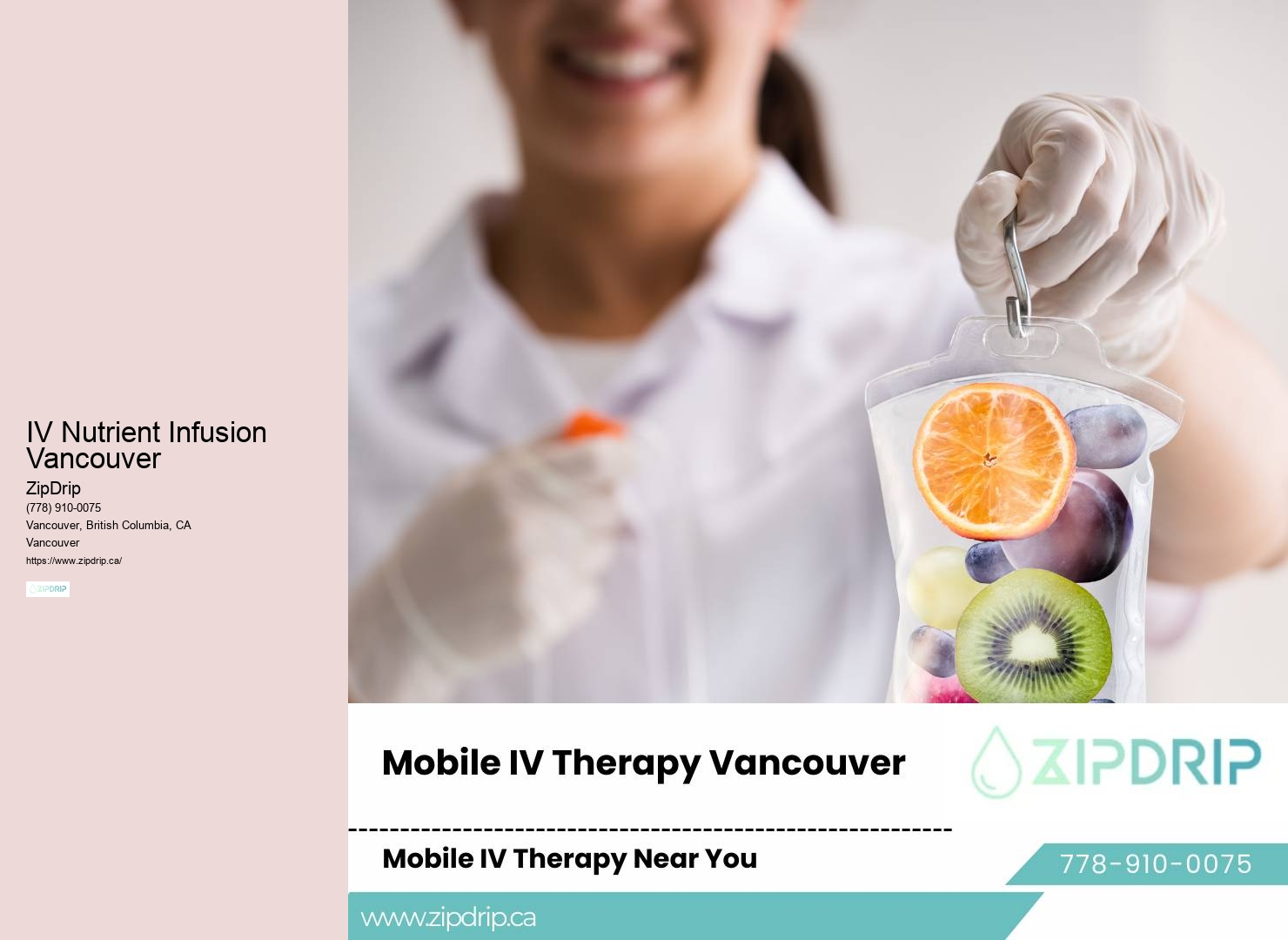 IV Therapy for Wellness and Energy Vancouver
