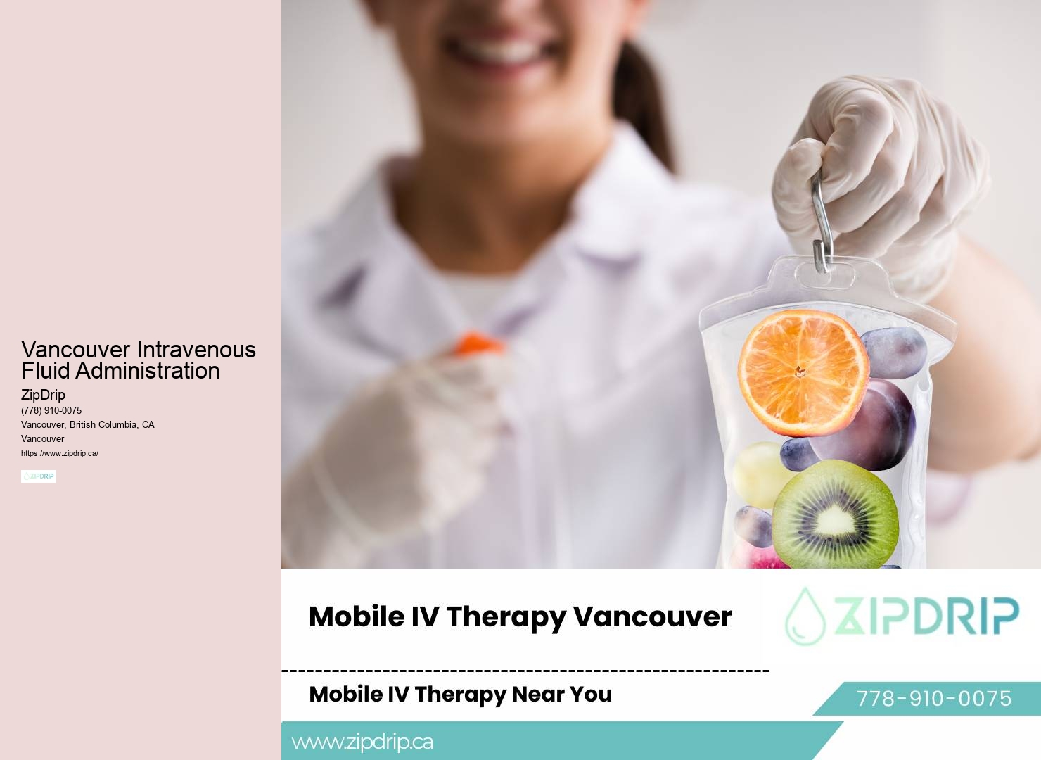 Vancouver IV Therapy for Nutrient Boost