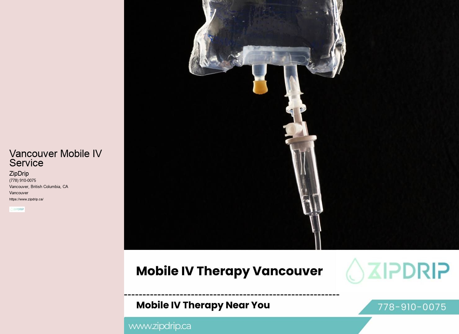Home IV Drip Vancouver