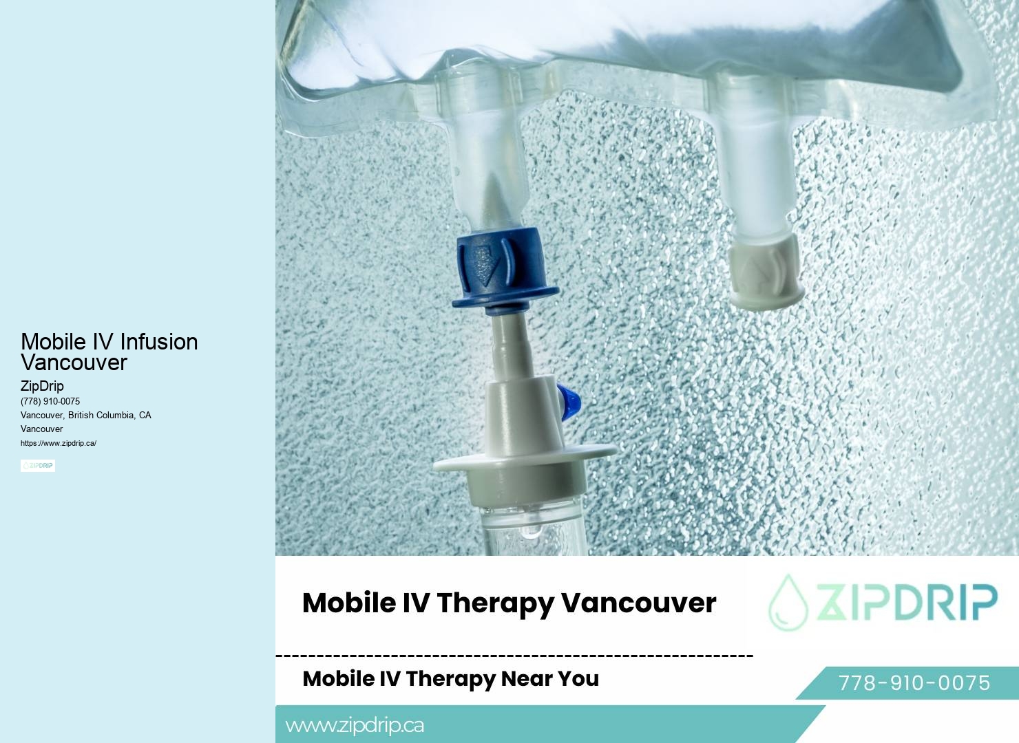 Mobile IV Clinic Mobile IV Infusion Vancouver