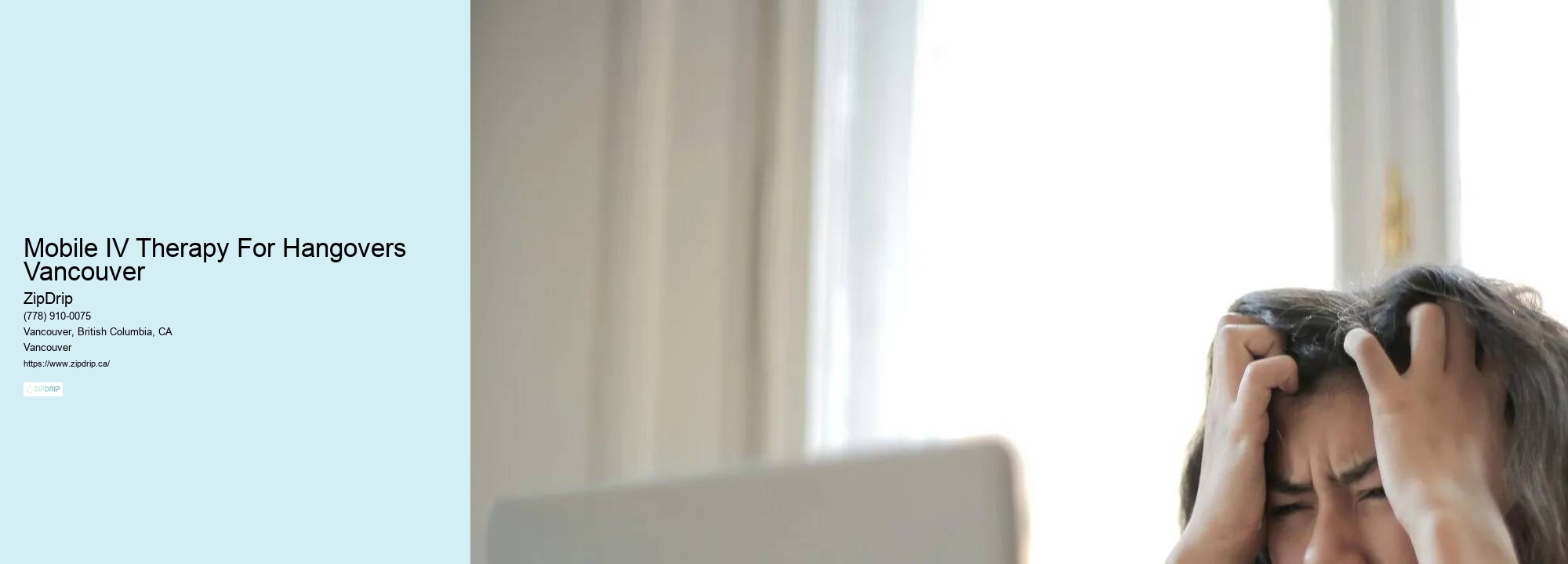 At-Home IV Therapy Specialists Mobile IV Therapy For Hangovers Vancouver