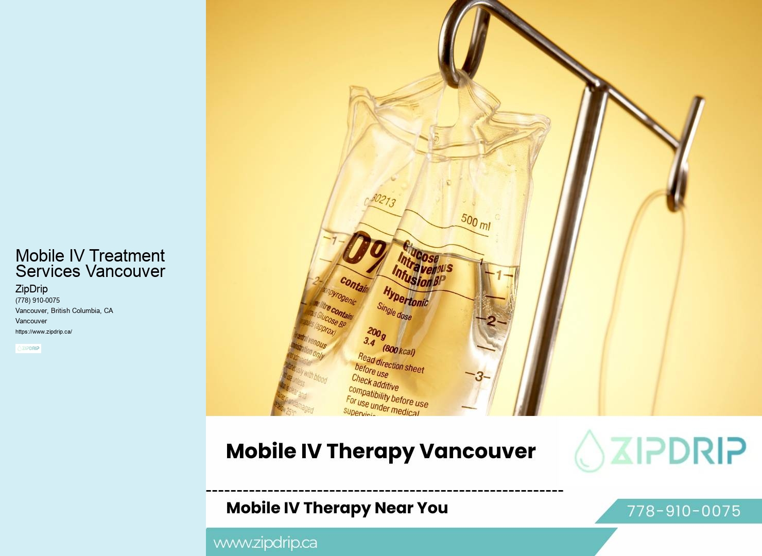 Mobile IV Therapy Mobile IV Treatment Services Vancouver