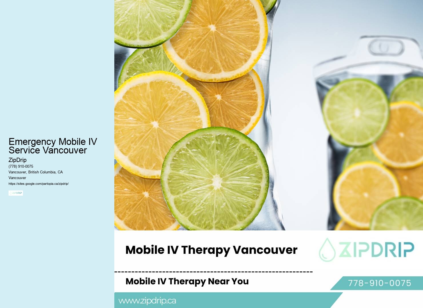 Emergency Mobile IV Treatment Emergency Mobile IV Service Vancouver