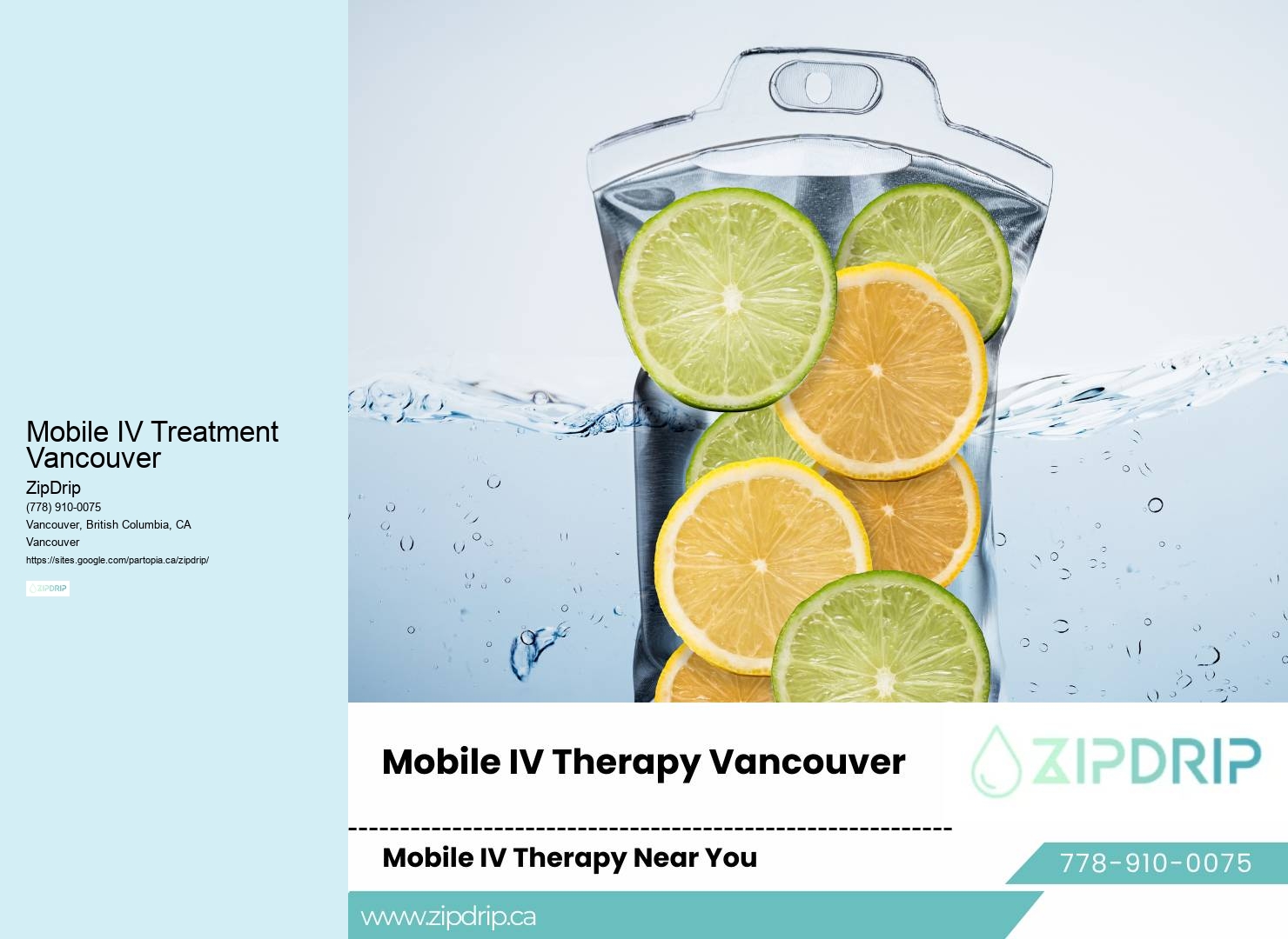 Mobile IV Treatment Vancouver Mobile IV Therapy Providers