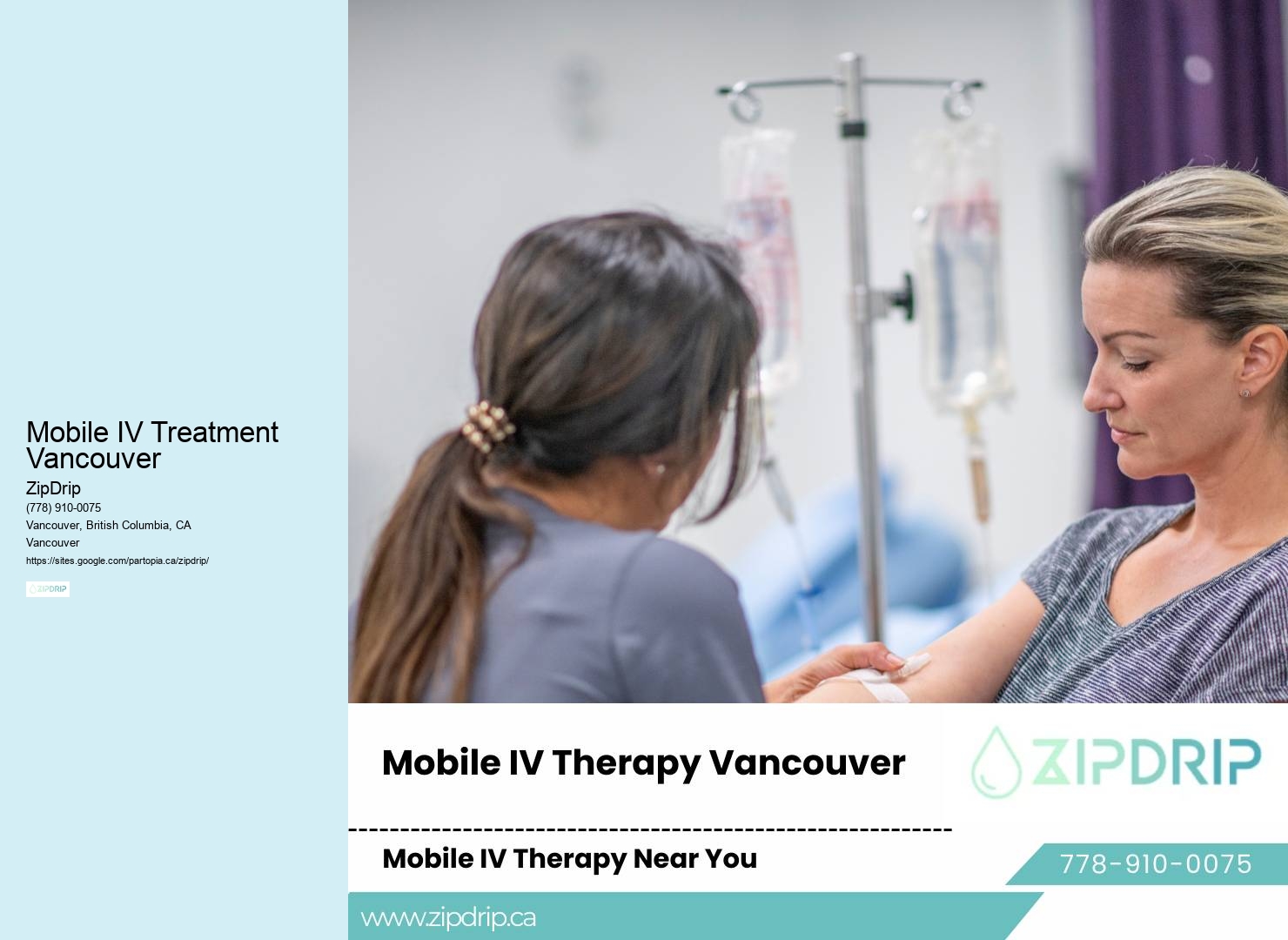 Emergency Mobile IV Service Mobile IV Treatment Vancouver