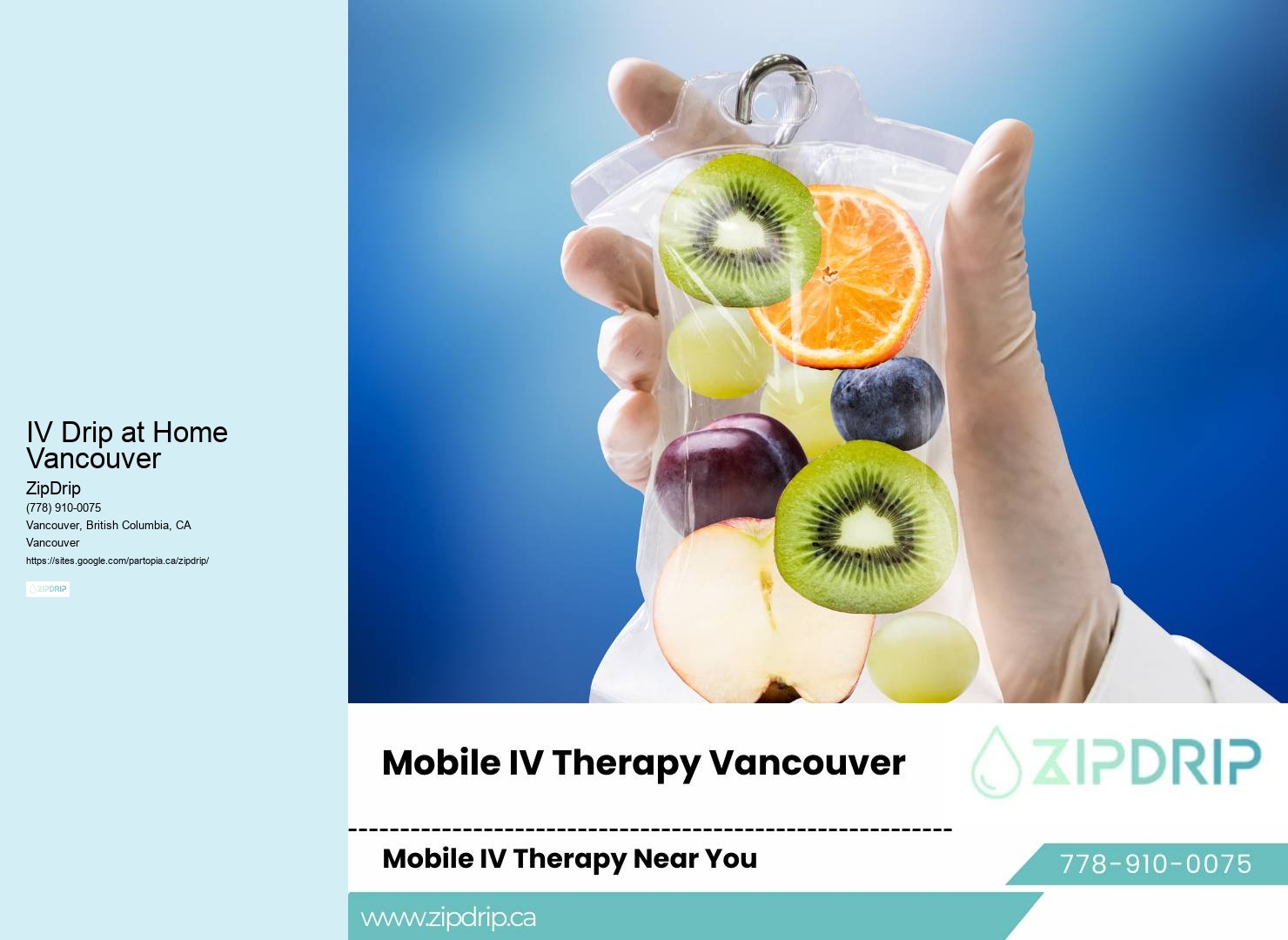 IV Therapy Services IV Drip at Home Vancouver