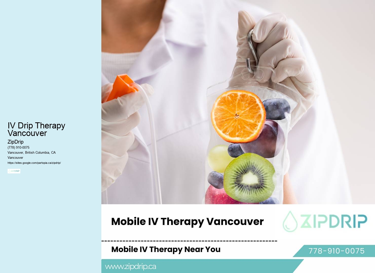 IV Drip Therapy Vancouver IV Hydration Therapy