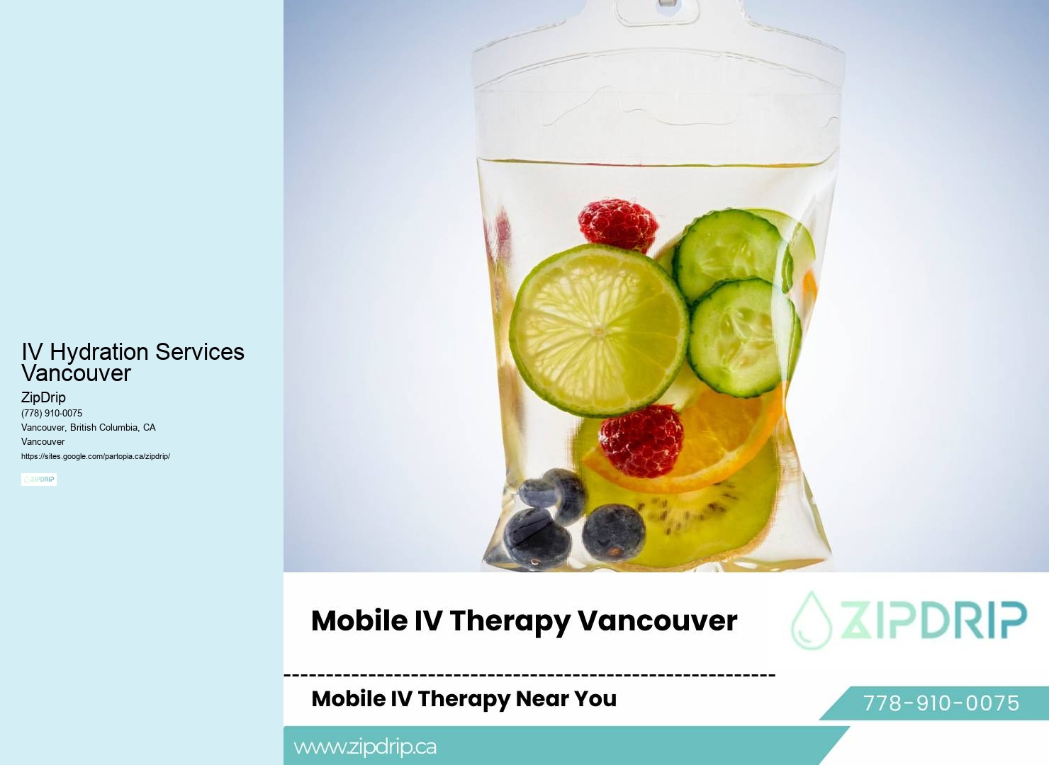 Top IV Therapy Providers IV Hydration Services Vancouver