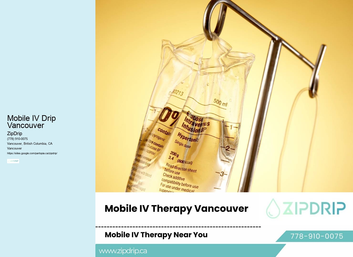 Mobile IV Treatment At Home Mobile IV Drip Vancouver