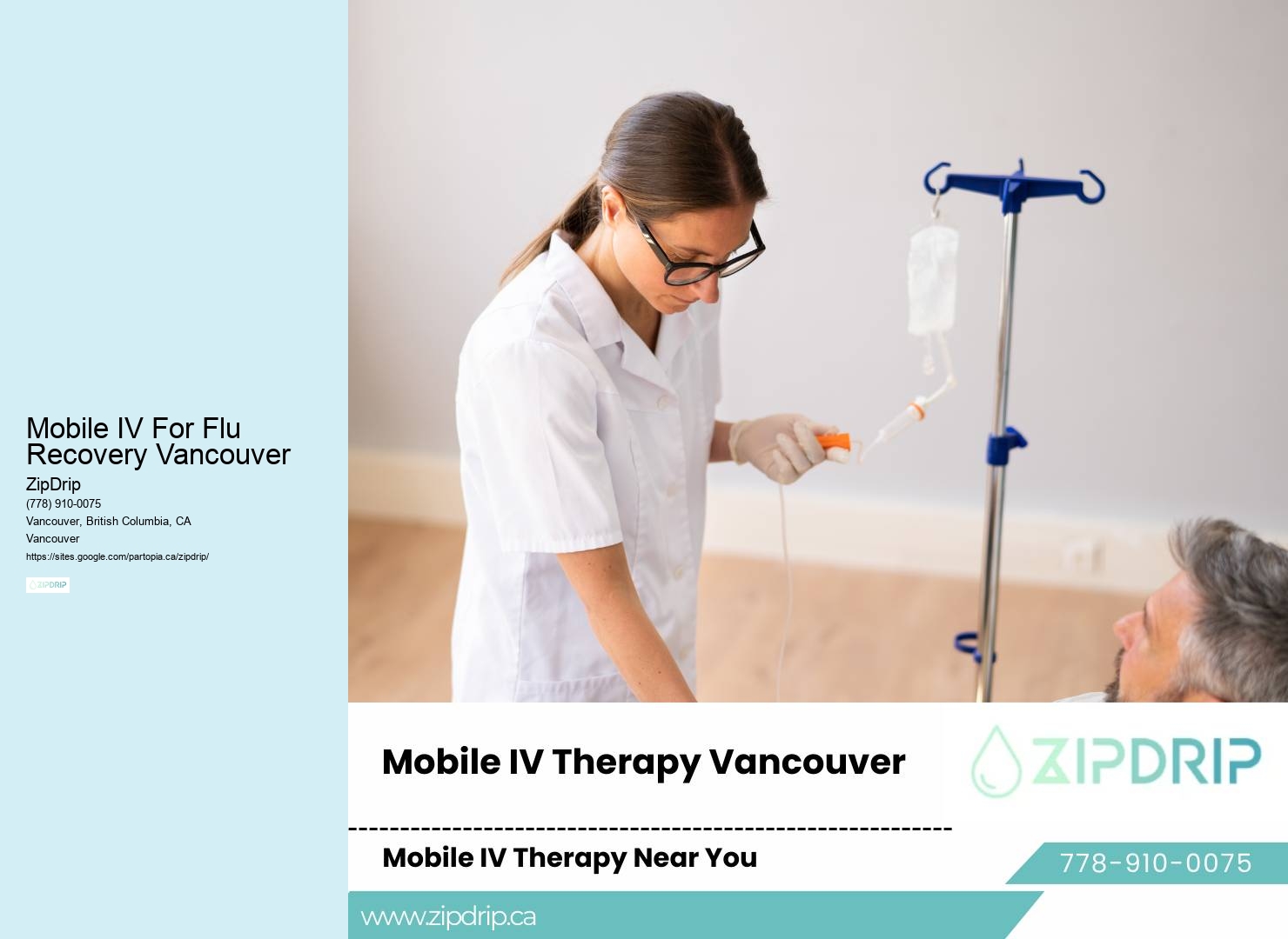 IV Infusion Therapy Benefits Mobile IV For Flu Recovery Vancouver
