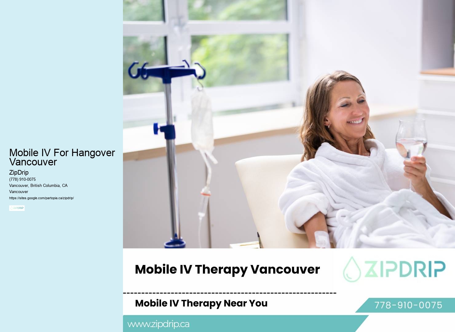 IV Therapy for Post-Surgery Recovery Mobile IV For Hangover Vancouver
