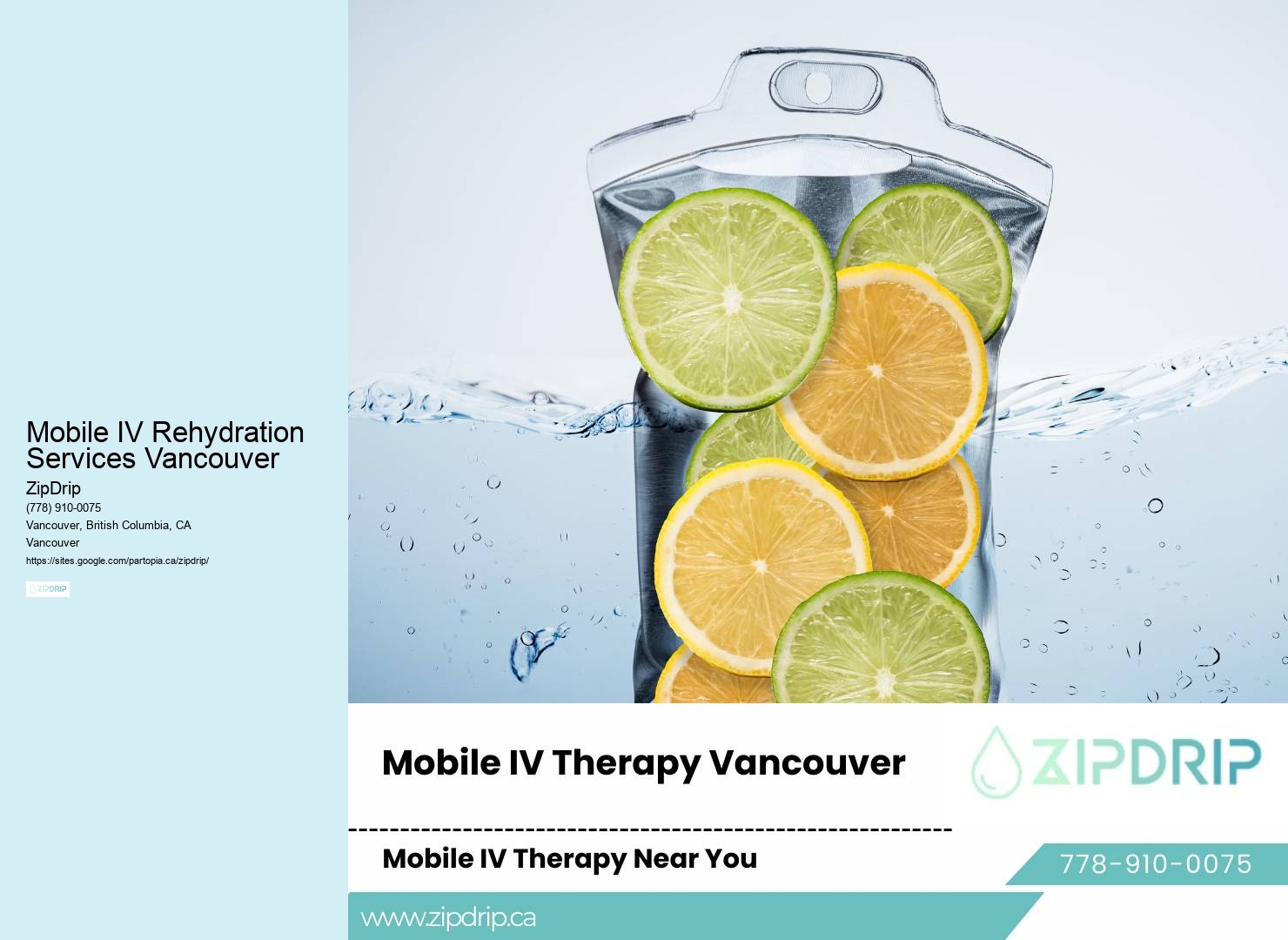 On-Demand Vitamin Infusions Mobile IV Rehydration Services Vancouver
