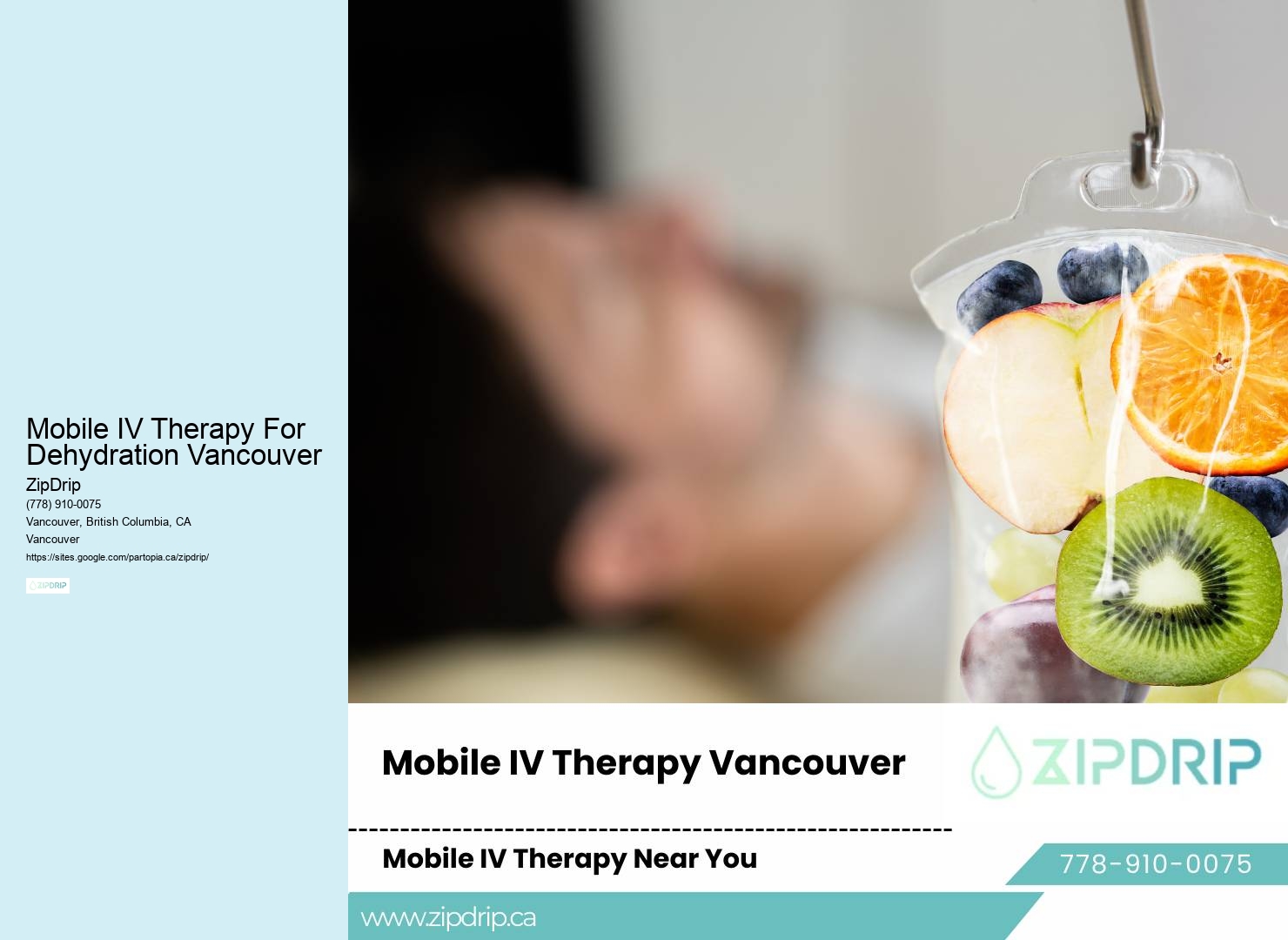 Mobile IV Hydration for Pregnancy Mobile IV Therapy For Dehydration Vancouver