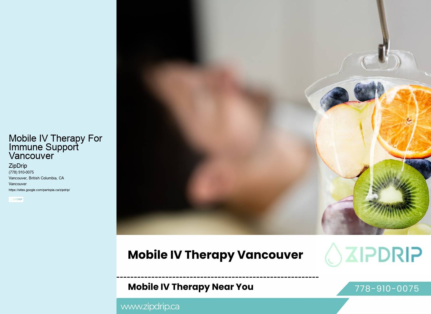 Advanced IV Therapy Mobile IV Therapy For Immune Support Vancouver