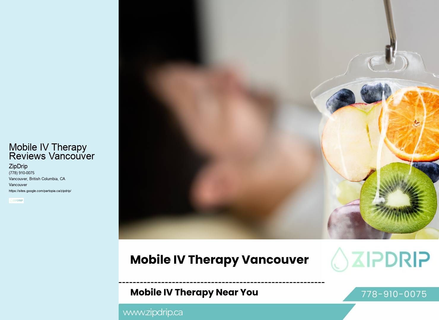 IV Therapy for Boosting Immunity Mobile IV Therapy Reviews Vancouver