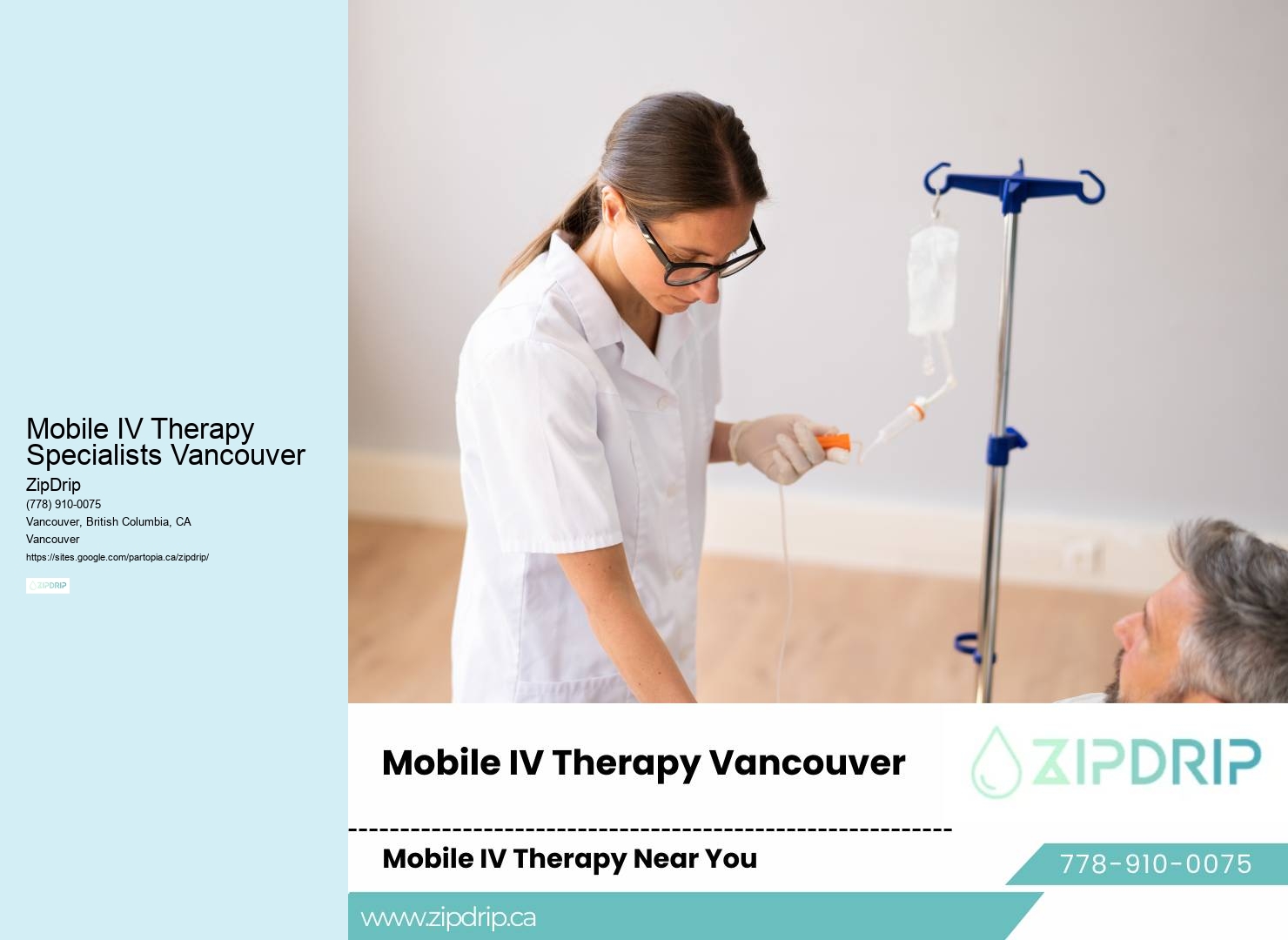 Customized IV Drips Mobile IV Therapy Specialists Vancouver