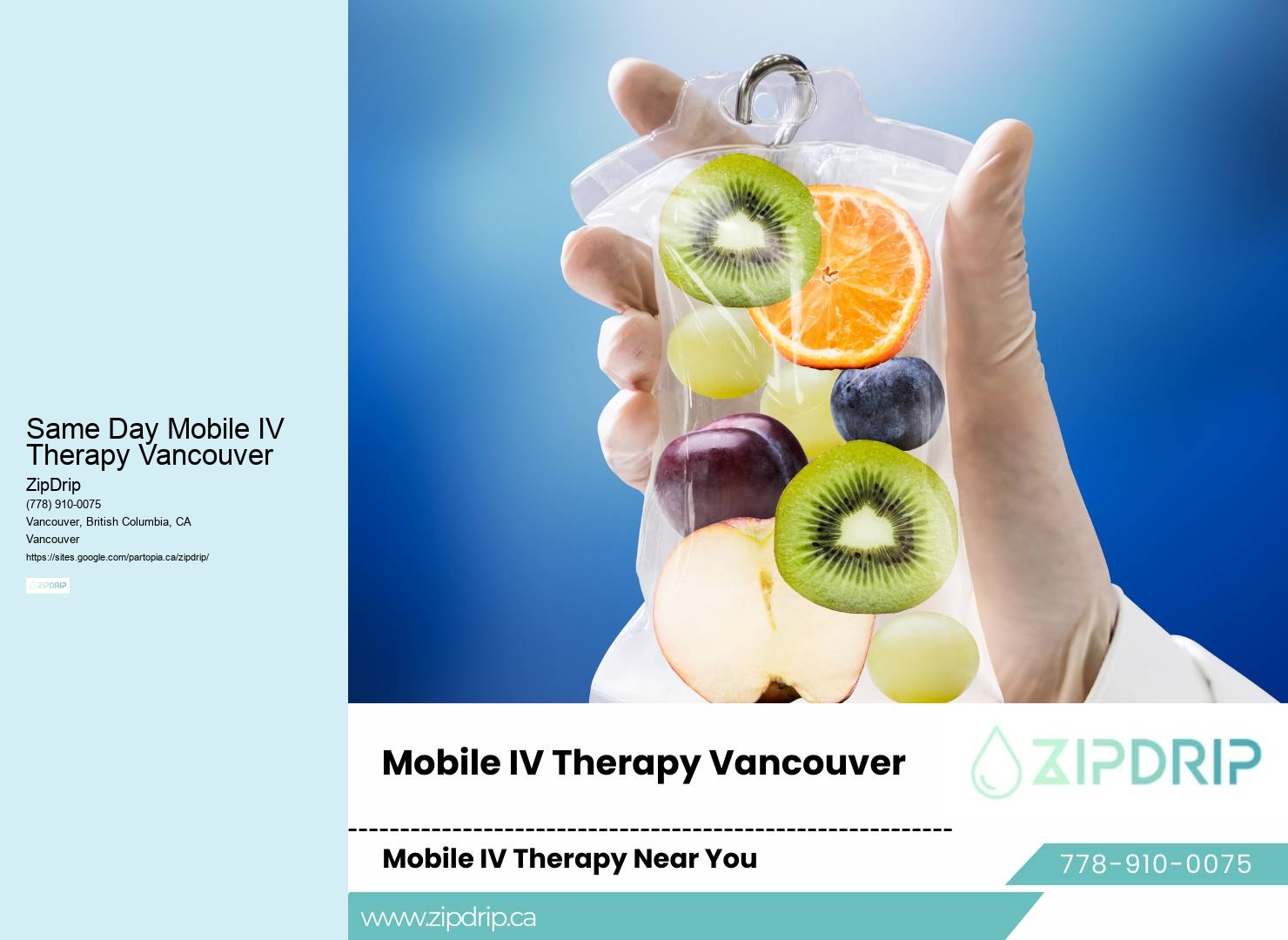 Premium Mobile IV Services Same Day Mobile IV Therapy Vancouver