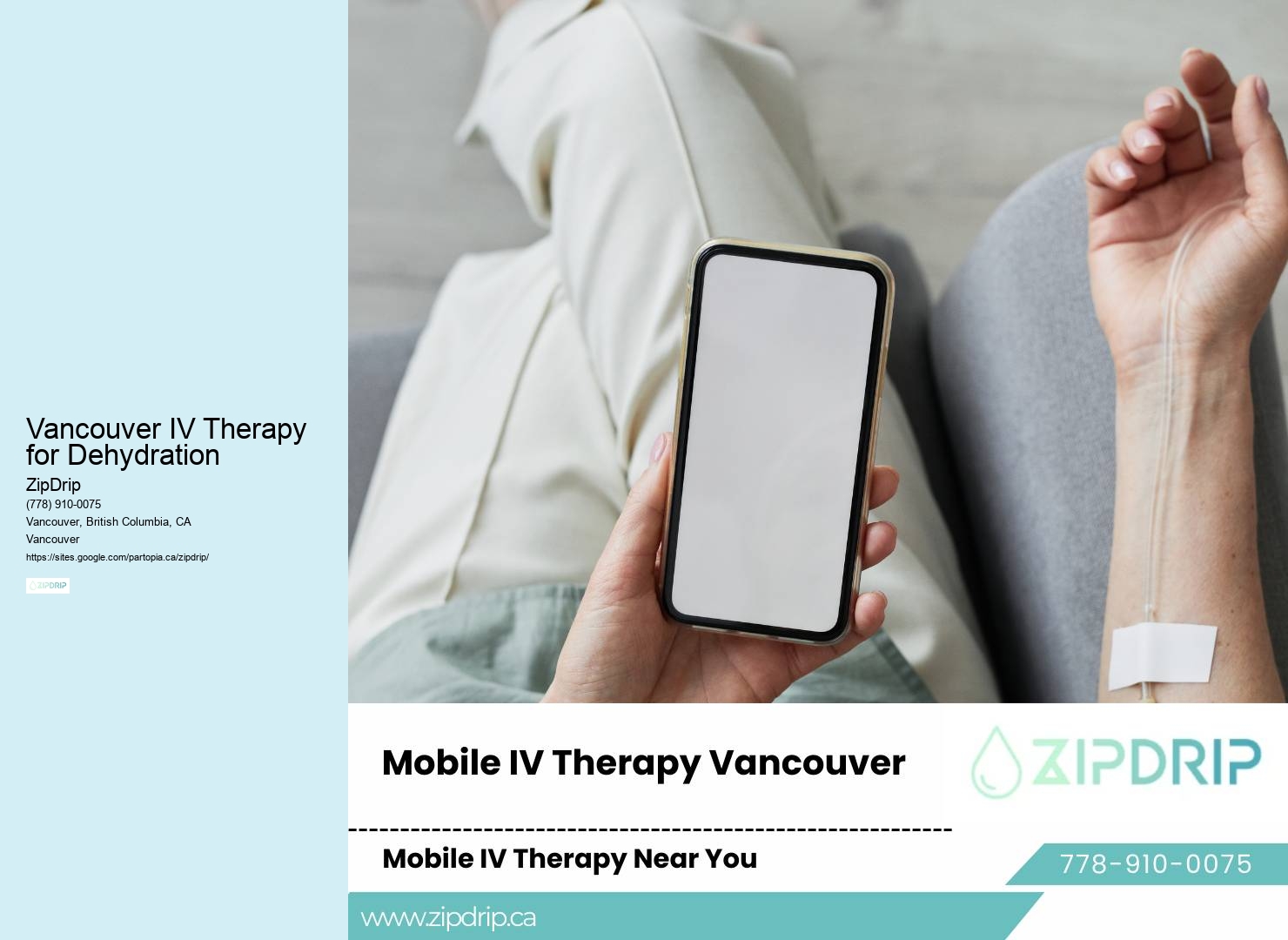 Vancouver IV Therapy for Dehydration Mobile Hydration Services