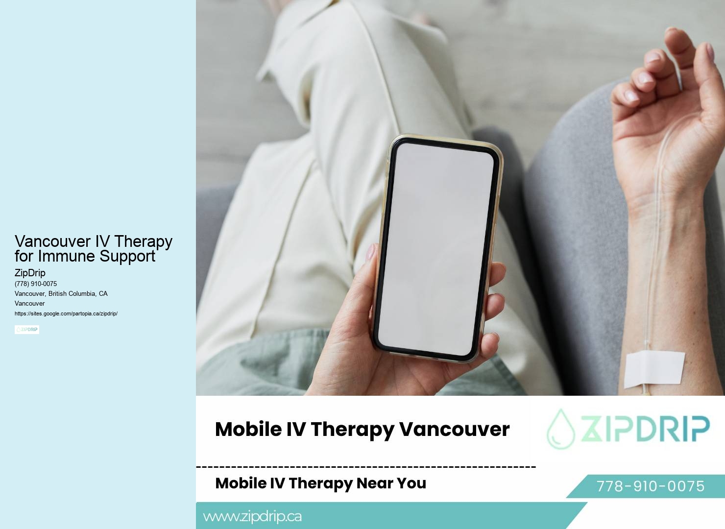 Mobile IV Detox Services Vancouver IV Therapy for Immune Support