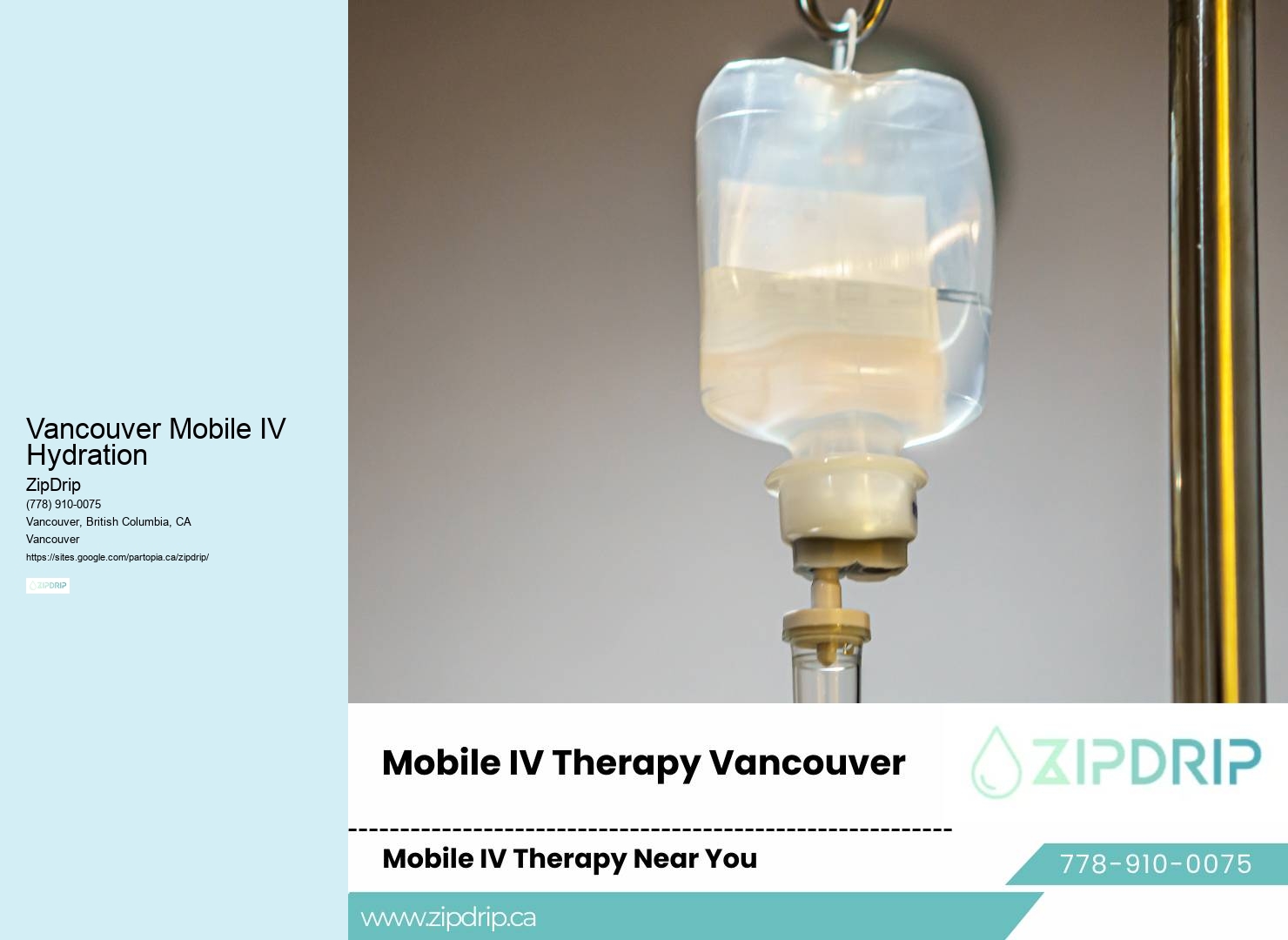 Vancouver Mobile IV Hydration Mobile IV Services