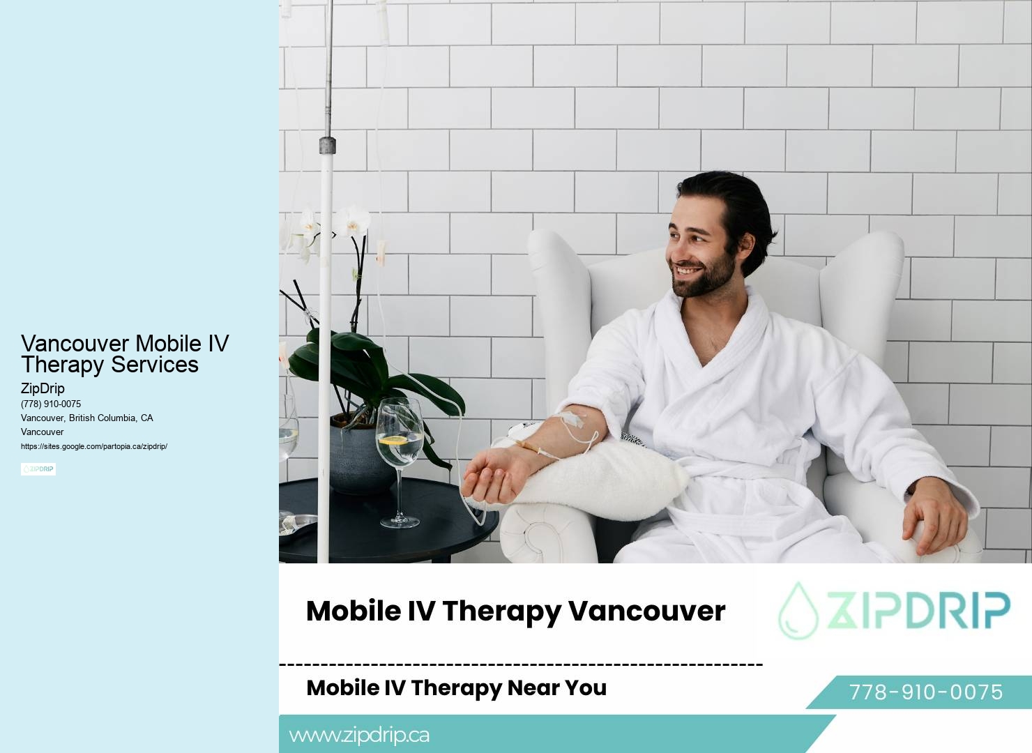 Vancouver Mobile IV Therapy Services Mobile Wellness Therapy