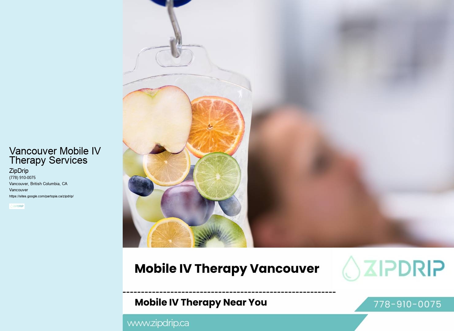Mobile IV Therapy For Hangovers Vancouver Mobile IV Therapy Services