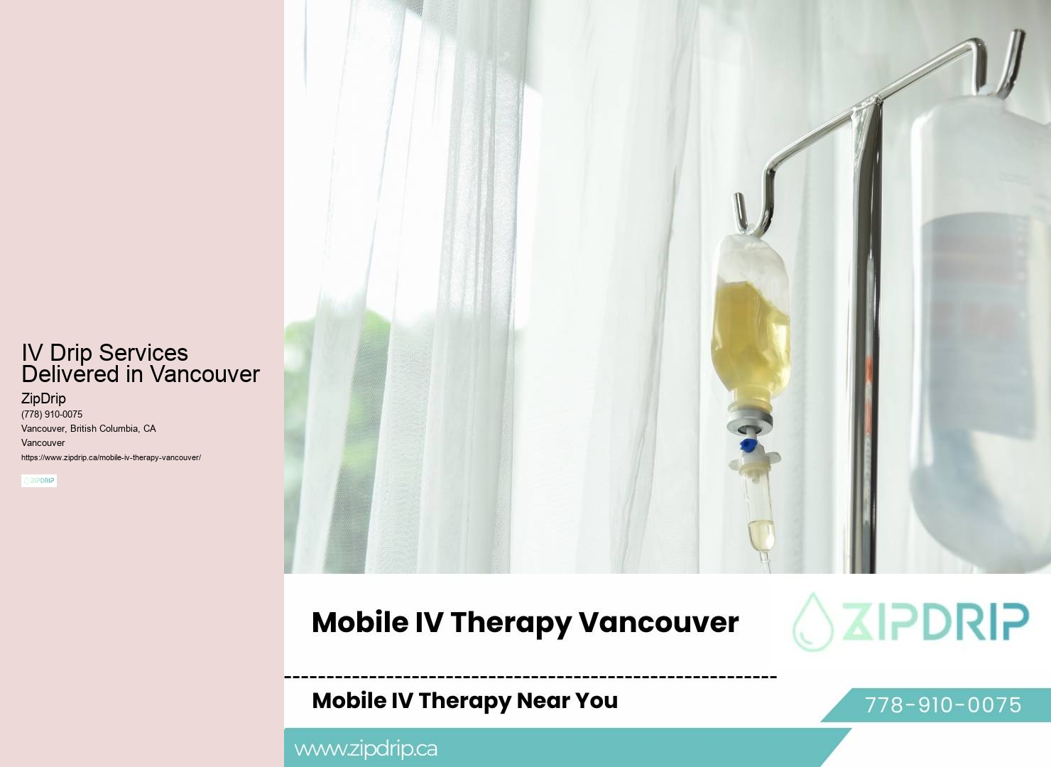 In-home IV hydration specialists Vancouver