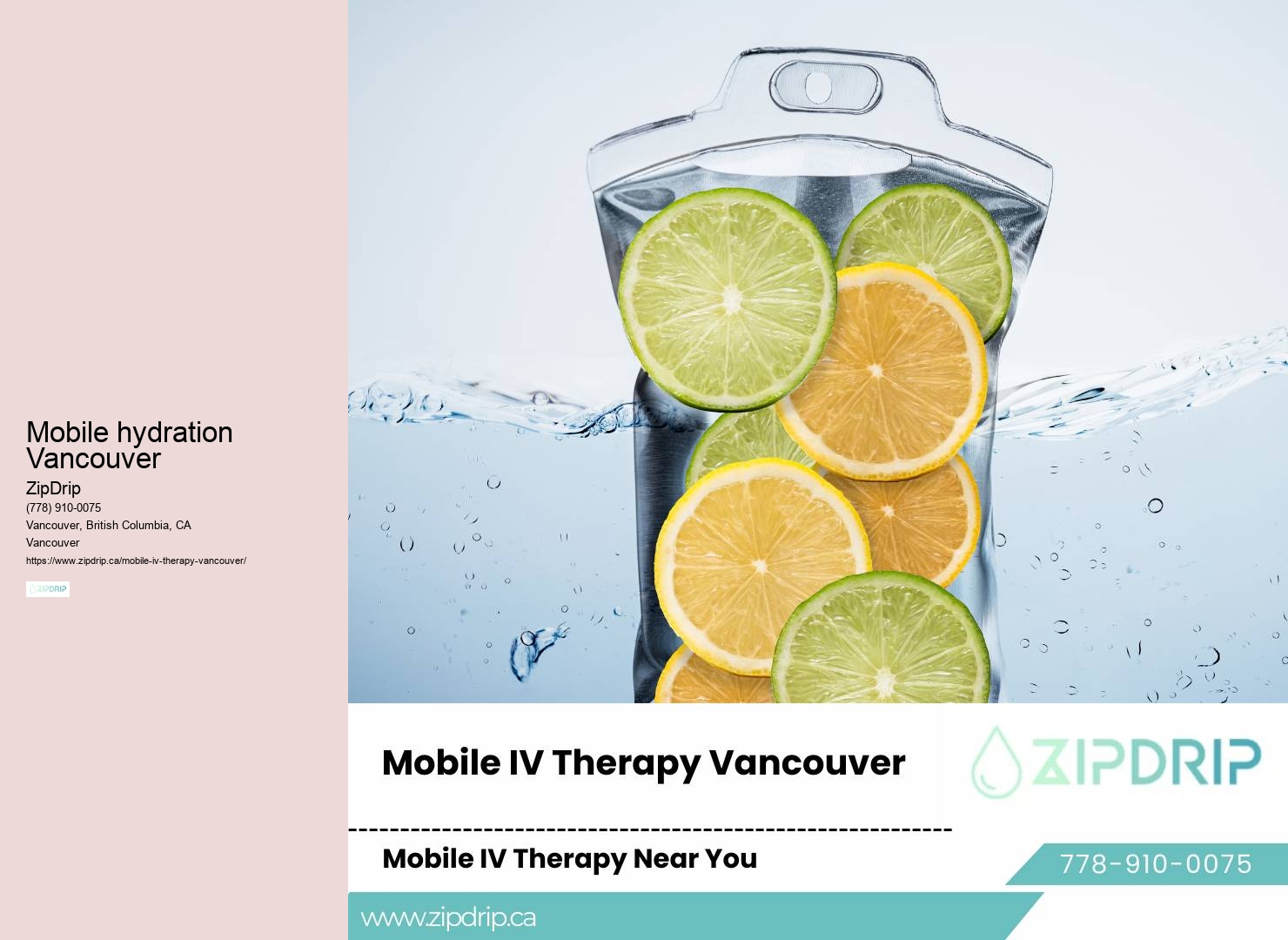 On-Demand IV Vitamin Infusion Vancouver