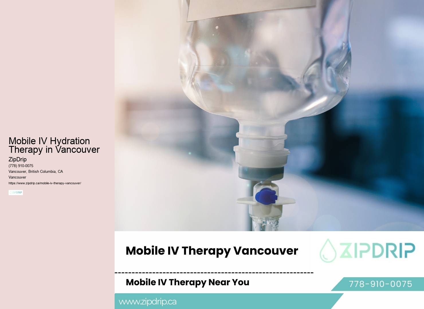 In-Home IV Hydration Vancouver