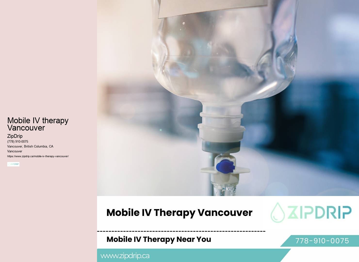 In-Home IV Drip Vancouver