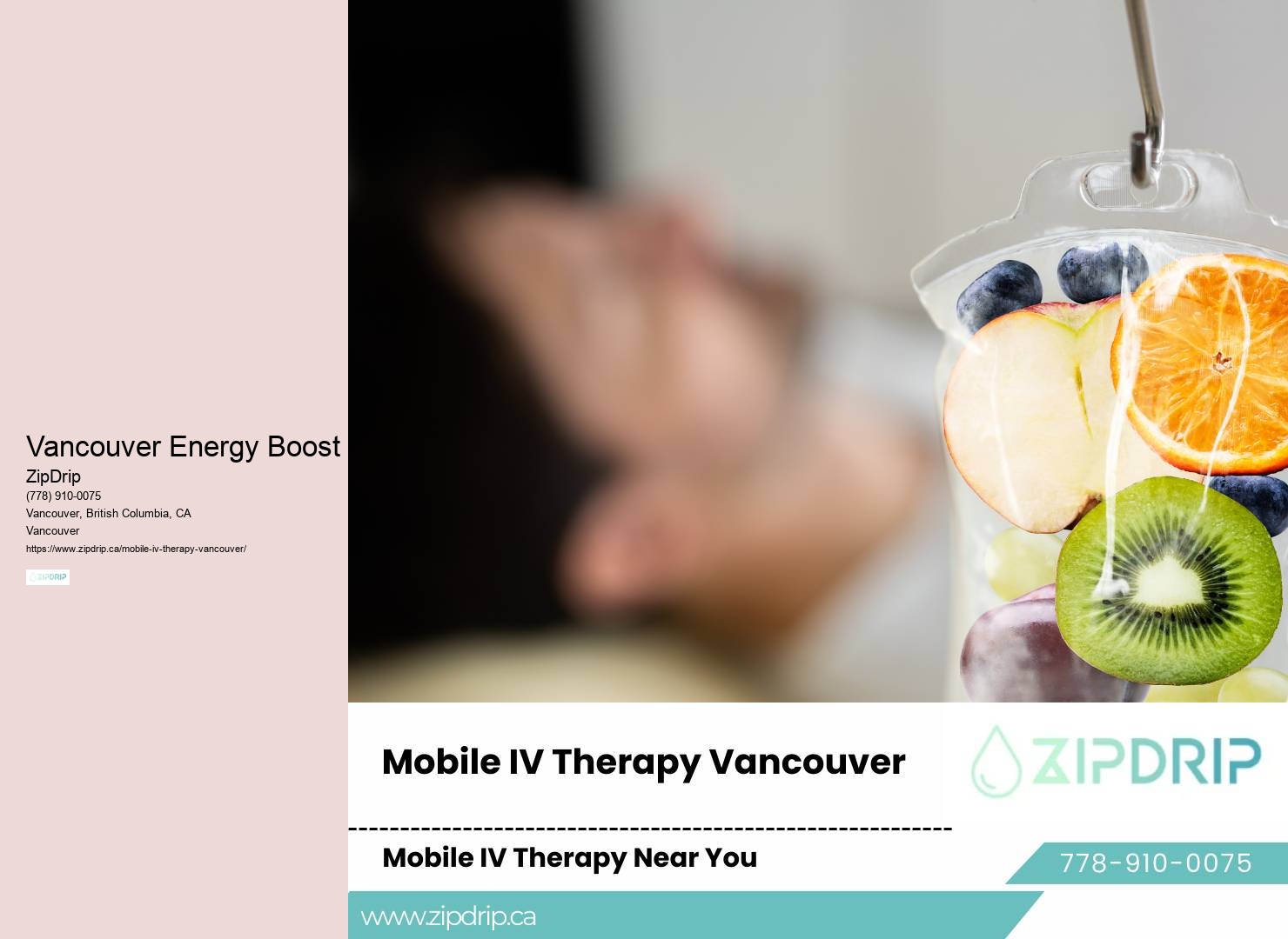 Vancouver Mobile IV Nutritional Support
