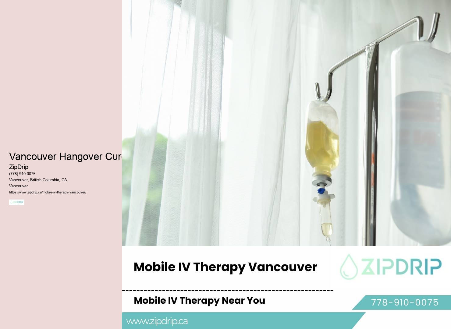IV therapy at home Vancouver