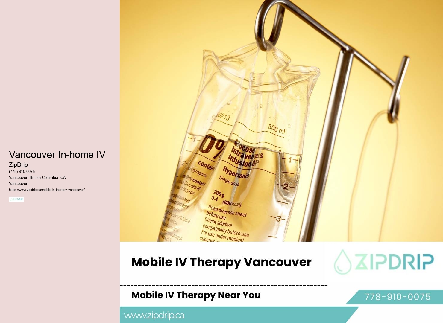 Efficient Vancouver Mobile IV Hydration Solutions